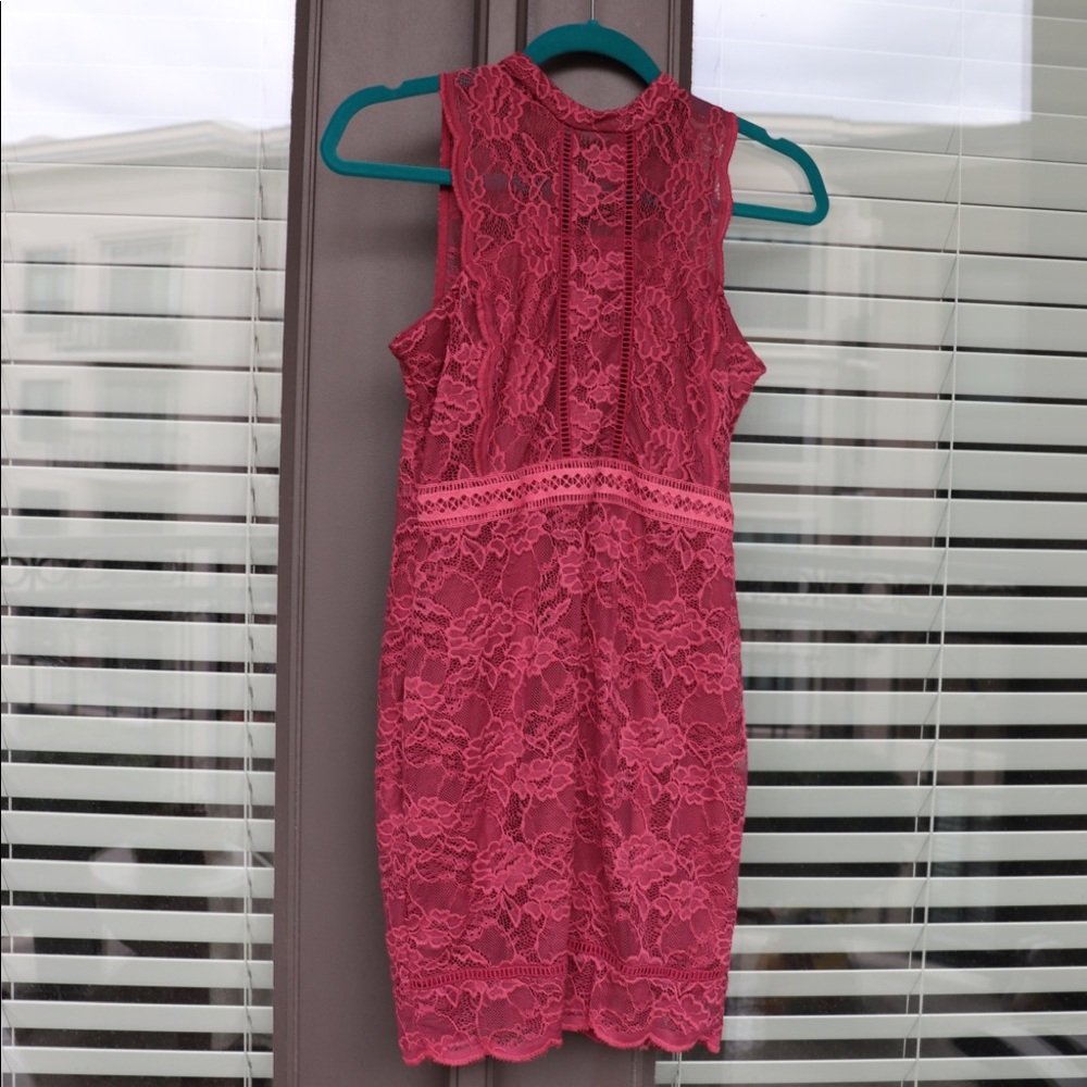 TopShop Scallop Mix Lace Dress